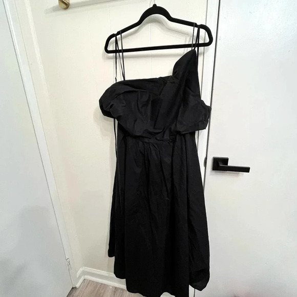 J. Crew Collection black cut out midi dress open back NWT size 18 - Picture 3 of 8